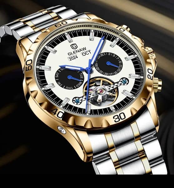 WATCH GLENAW Mechanical Watch Year Month Business Watches GL8961 2