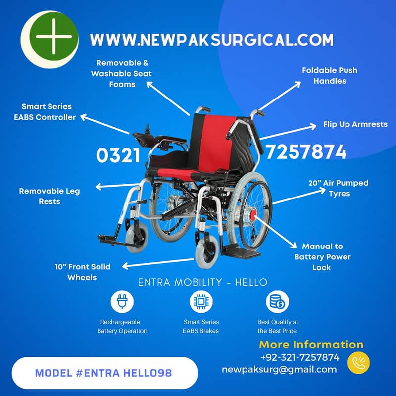Electric wheel chair/patient wheel chair/imported wheel chair/hello 98 2