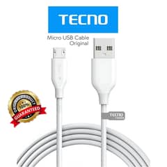 Tecno_ Original Charging and Data Cable Fast Charging Supported