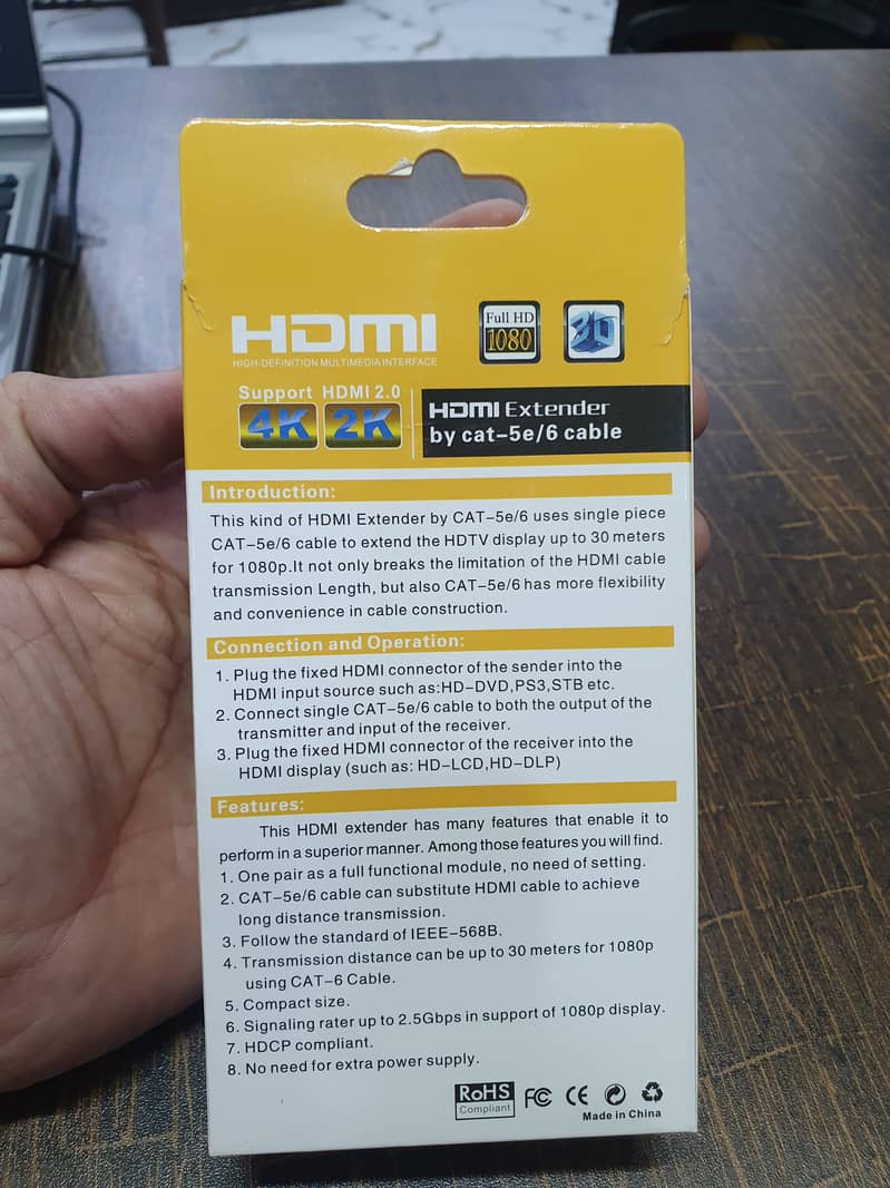 HDMI Extension via CAT-6 | 30 Meters HDMI Extender 1