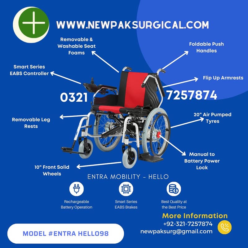 wheel chair automatic/ electric wheel chair /electric chair in lahore 11
