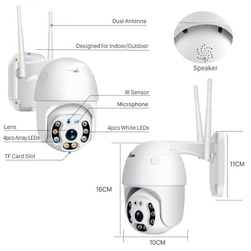 Ip Wireless Panoramic Bulb Camera security camera With V380 Pro App 5