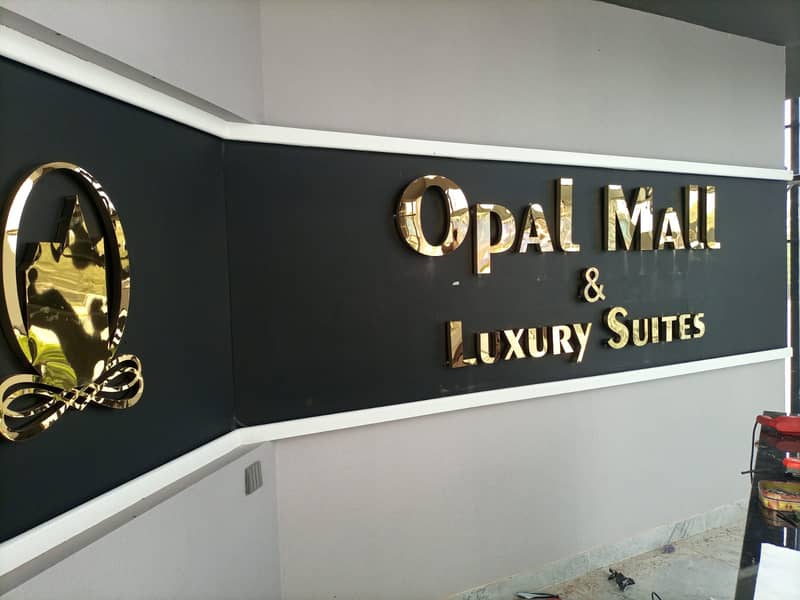 3D LED sign boards ,3D acrylic signboards, panaflex 6