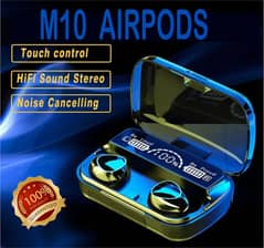 M10 TWS Wireless Headphones Touch Control Bluetooth,Waterproof