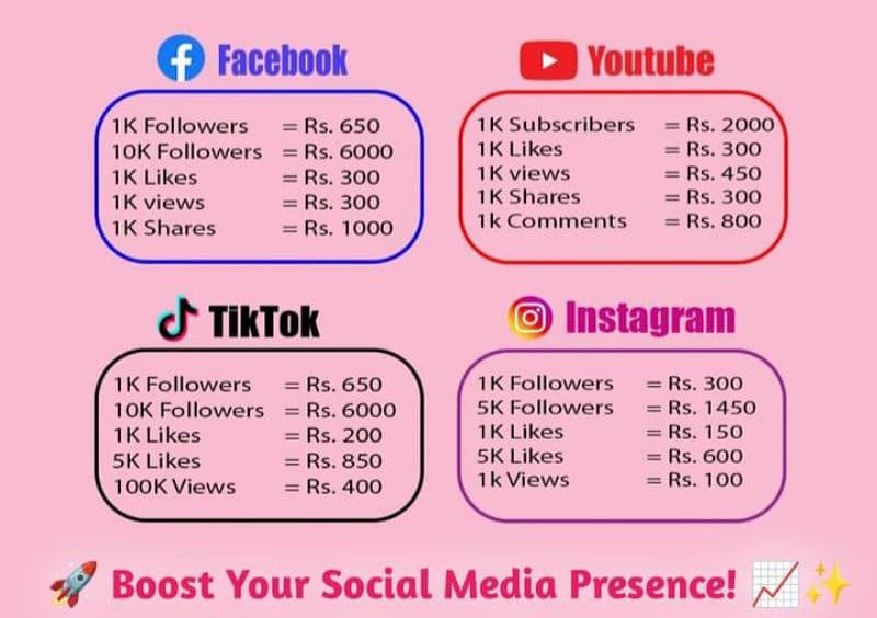 all social media services cheap price available 0