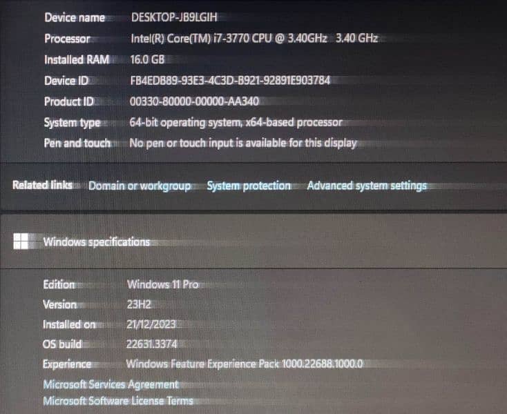 Core i7 3rd Gen Gaming PC(Urgent sell) 4