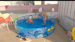 large size swimming pool with high walls suitable for 2-3 adults