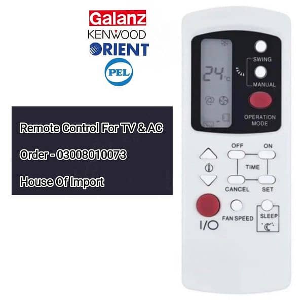 AC Inverter Air - Condition DC Remote Control 03008010073 2