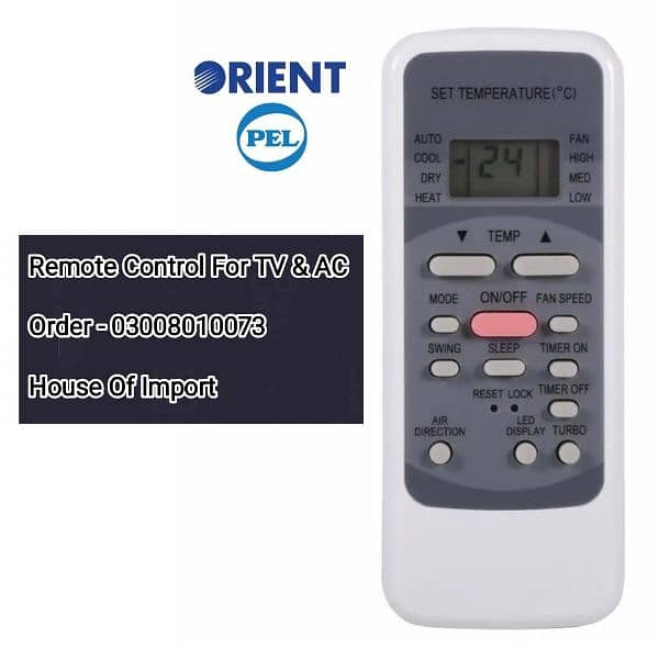 AC Inverter Air - Condition DC Remote Control 03008010073 3