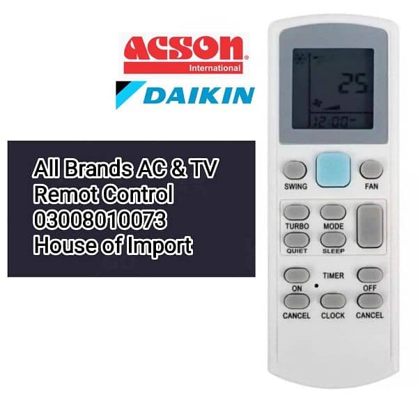 AC Inverter Air - Condition DC Remote Control 03008010073 7