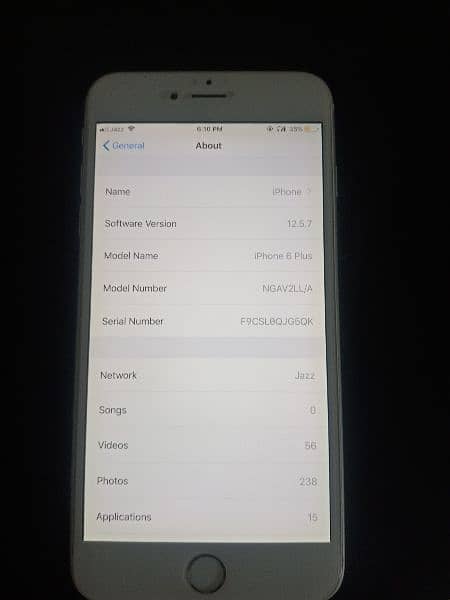 i phone 6 plus 64 GB Mamory Battery health 97 PTA approved 1