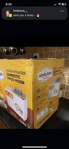 brand new box packed abdullah dough kneader