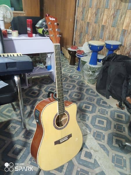 Tayler Semi Acoustic Guitar cut shape 5