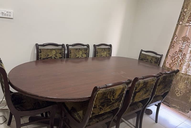 8 seat pure wooden dinning table 1