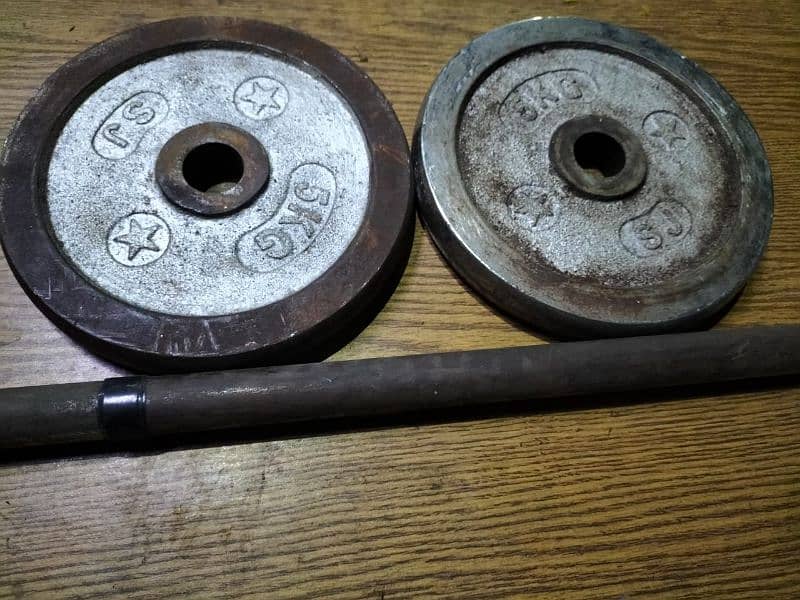weight plattes and Rod 2
