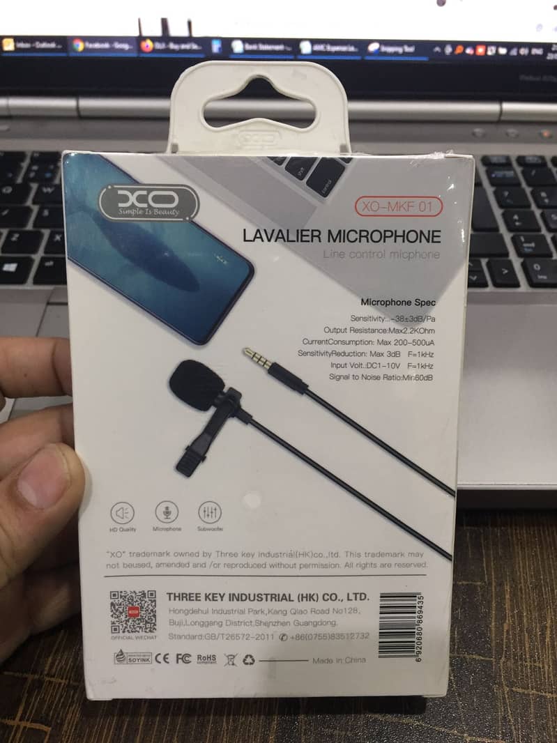 5m Lavalier Microphone 3.5mm Jack I Lavalier 3.5mm 5M Mobile Mic 2