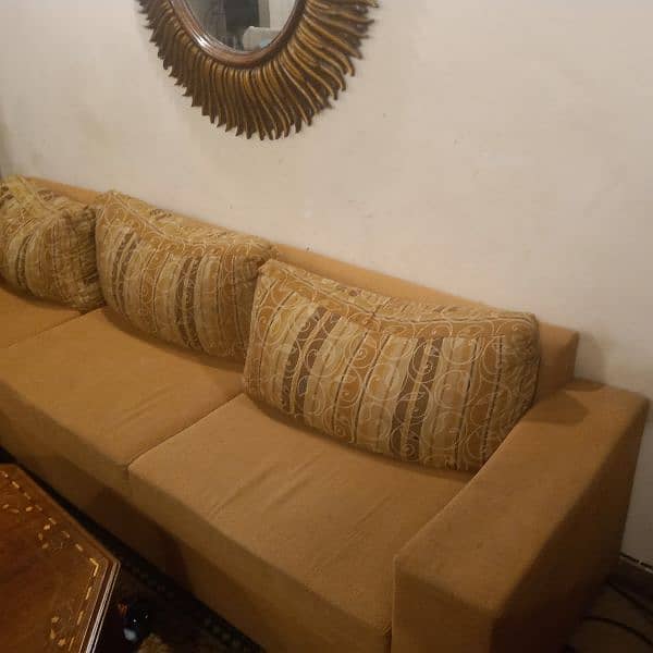 L shaped sofa and five seater set for sale 5