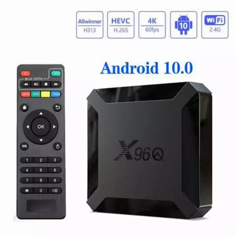 Smart Box X96q Mini Quad Core 2g+16g 4k 60fps Android 10v original 0