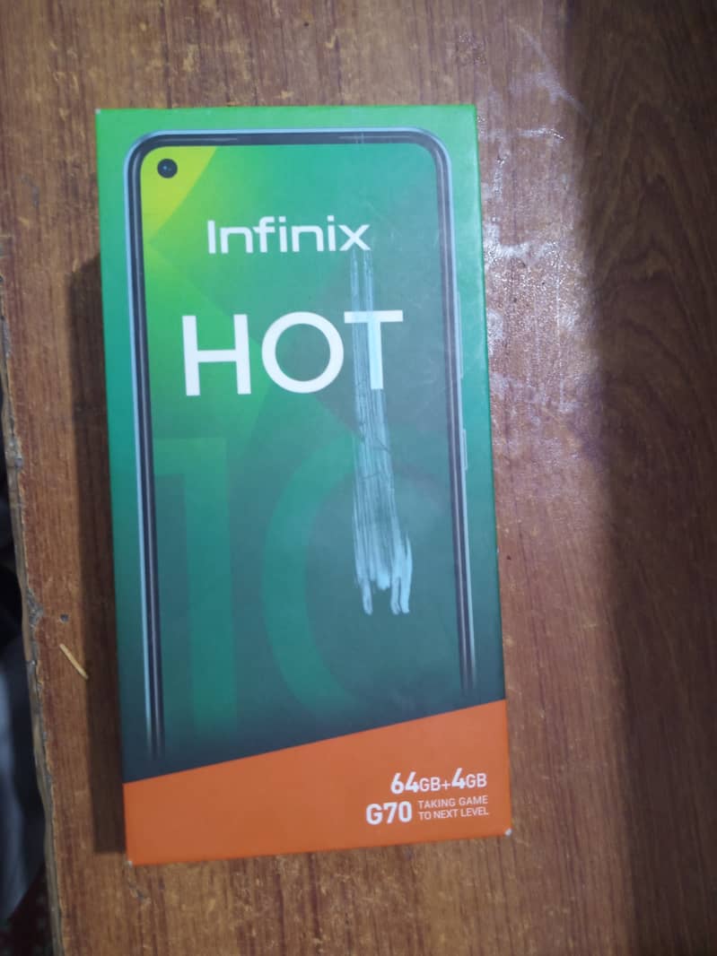 Infinix hot 10 4/64 with box 5