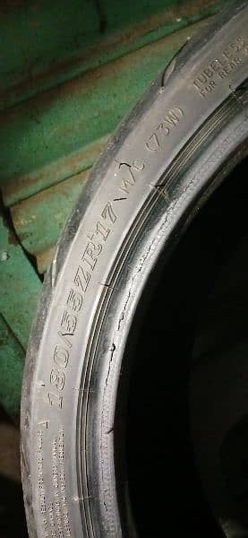 Heavy bike tyre 180/55/17 1