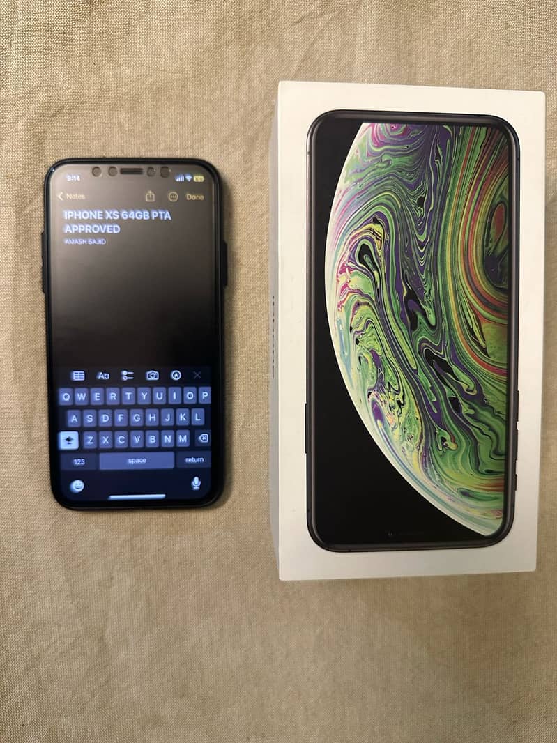 IPHONE XS 64GB PTA APPROVED BOTH SIMs 3