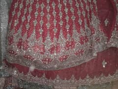 bridale wear lehnga dress for barat , just 2 time used looks like new