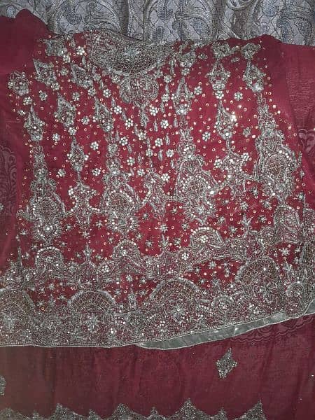 bridale wear lehnga dress for barat , just 2 time used looks like new 3