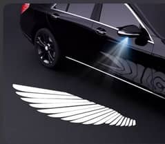 2PCS Car Angel Wings Welcome Light Rearview Mirror Welcome LED
