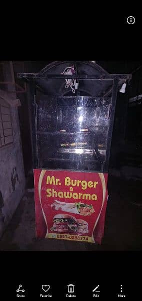 urgent sale burger&shawarma counter 2
