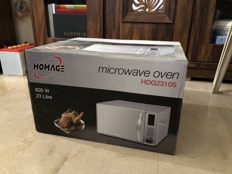 Brand New HOMAGE HDG2310s microwave oven 0