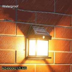 Solar Motion Sensor Outdoor Wall Light 0