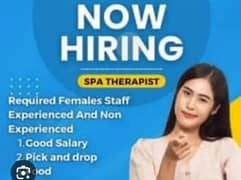 Staff Required for spa saloon in DHA Lahore