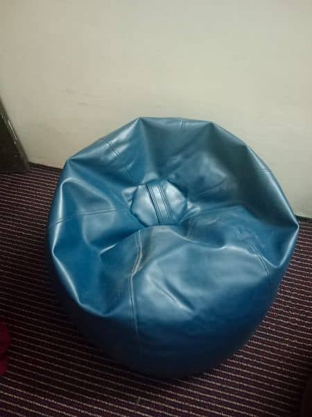 comfortable leather bean bag 0