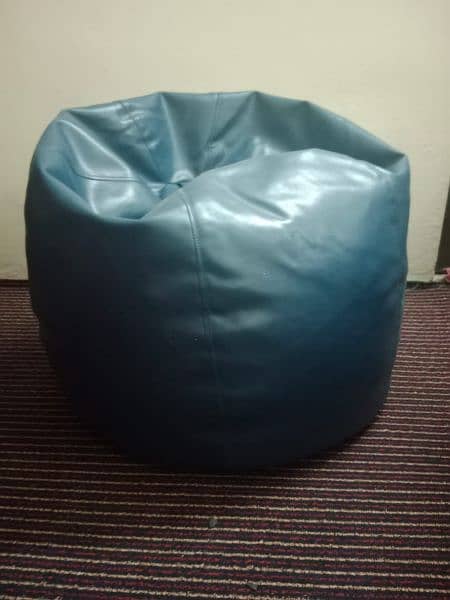 comfortable leather bean bag 1