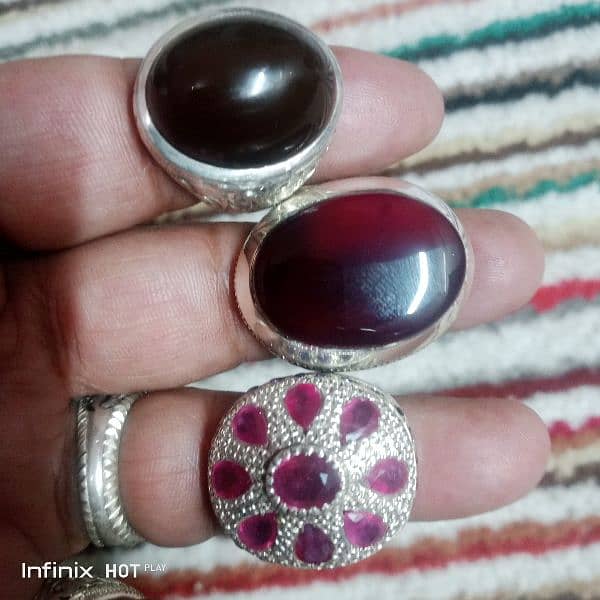silver ring | 1 ring 12000 and 3 rings 35000 silver chandi ring 0