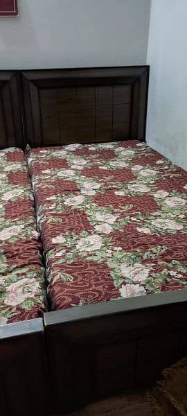 2 single bed used 1