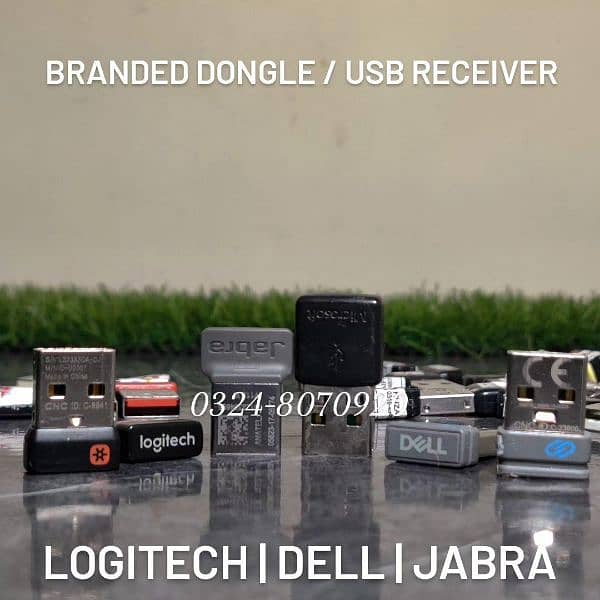 Dongle Logitech keyboard mice Dell Jabra Headset Wireless USB Receiver 1