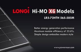 Solar ,Longi HiMo X6 at Lowest price 585watt
