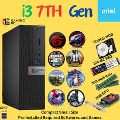 Gaming PC with core i3 7th generation 8GB ddr4 /1GB Graphic Card/128