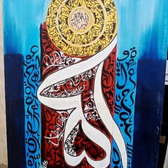 Islamic calligraphy painting for wall decor