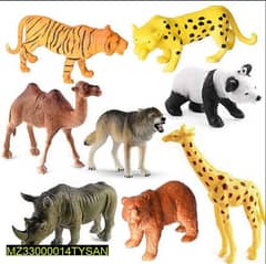 ANIMALS TOY CONTAINS 6 ITEMS ITS PURE RUBER QUALITY