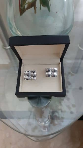 Silver steel stylish quality design wedding cufflinks (stud) for men 1