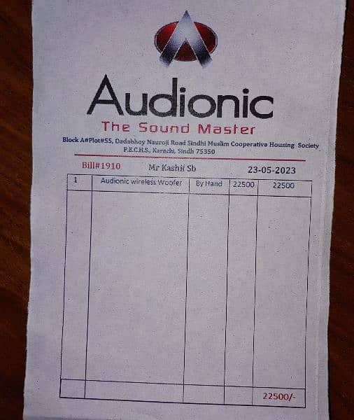 Audionic Amplifier Speaker With Wireless Mic & Bluetooth Connected 4