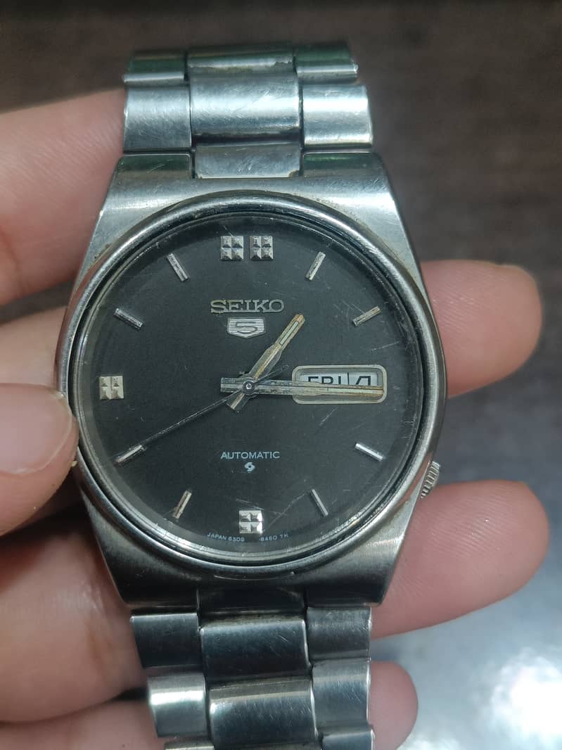 Men SEIKO 5 LUXURY Antique Watch Automatic 2