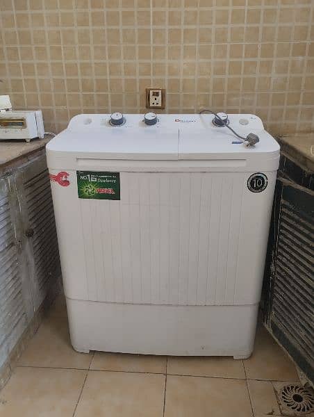 A user manual twintub washing machine(dawlance)   with dryer . Dw6550 w 1