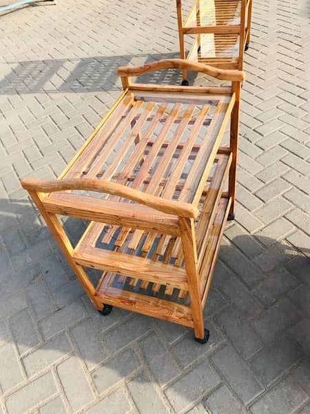 tea trolley wooden 3