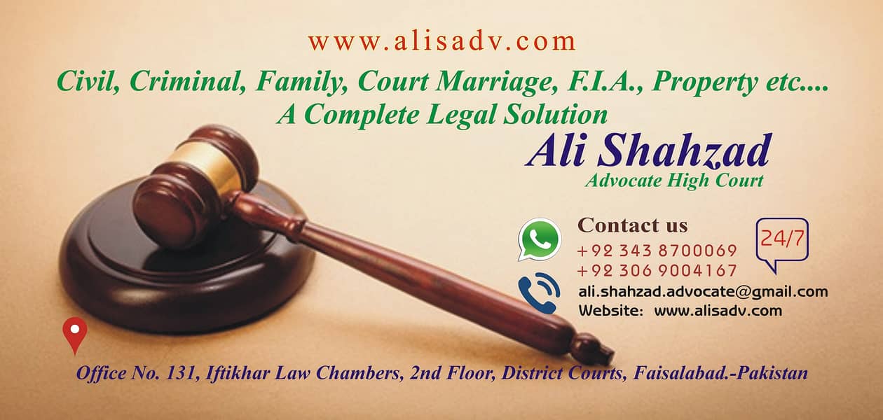Court Marriage, Nikah, Divorce ,Khula,Family Lawyer Services Faisalaba 11