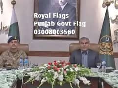 Custom Flag with Golden Pole for Government Offices -Vip Table Flag - 0