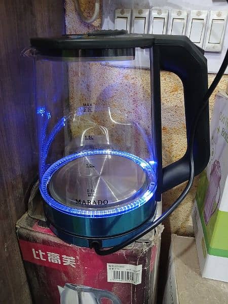 Glass electric kettle high quality glass lighting glass 4