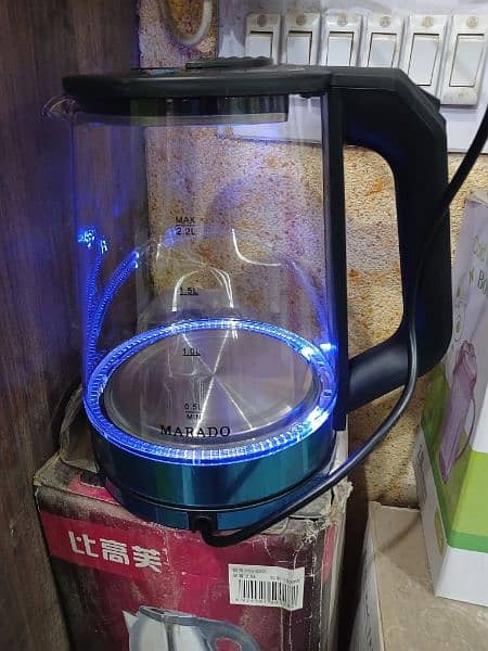 Glass electric kettle high quality glass lighting glass 5